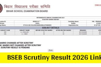 BSEB Scrutiny 2026 10th Result May 20, 12th Result May 26, Check Direct Link Here
