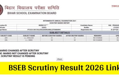 BSEB Scrutiny 2026 10th Result May 20, 12th Result May 26, Check Direct Link Here