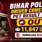 Bihar Police Driver Constable PET Result 2026 OUT
