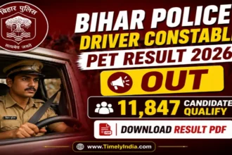 Bihar Police Driver Constable PET Result 2026 OUT
