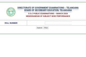 Telangana SSC Result 2026 OUT
