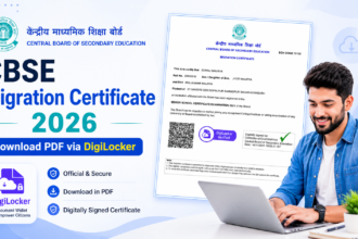 CBSE 12th Migration Certificate 2026 PDF download guide via DigiLocker