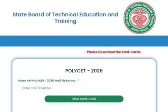 AP POLYCET Rank Card 2026 Download Link
