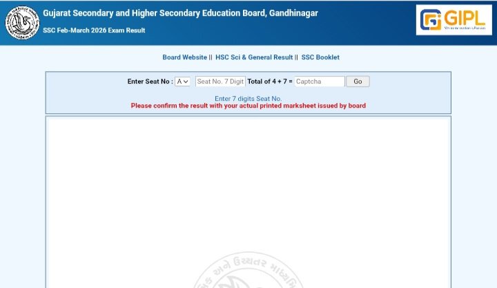 GSEB SSC Class 10 Result 2026 declared May 6 gseb.org pass percentage 83.86