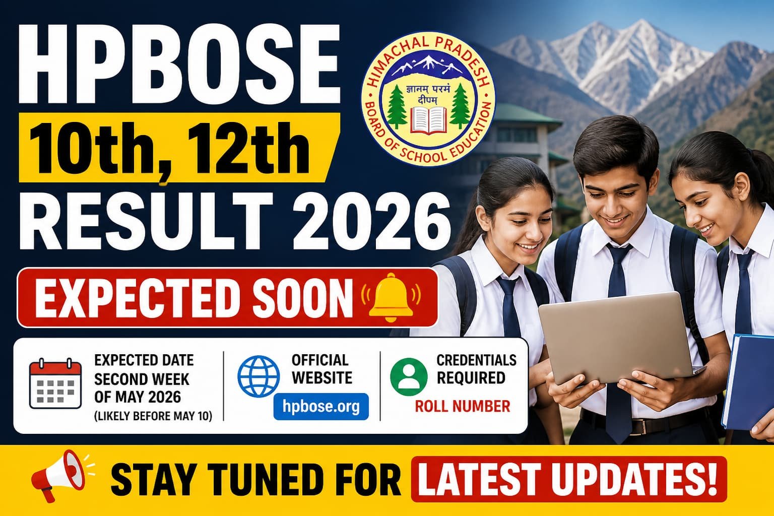 HPBOSE 10th 12th result 2026 expected date
