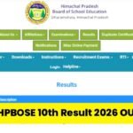 HPBOSE 10th Result 2026