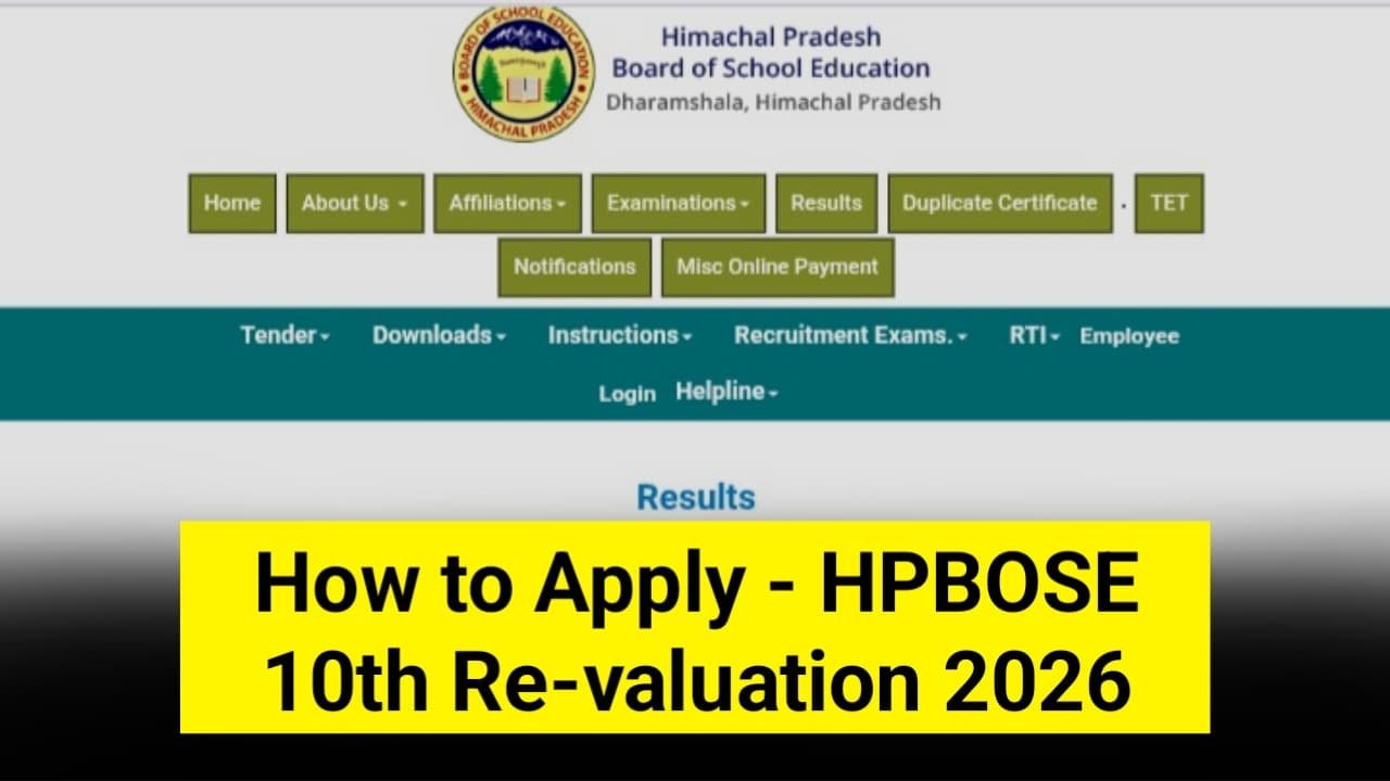 HPBOSE 10th Revaluation 2026