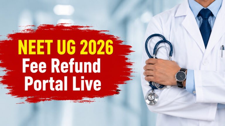 NEET Fee Refund 2026, NTA Open Refund Windows
