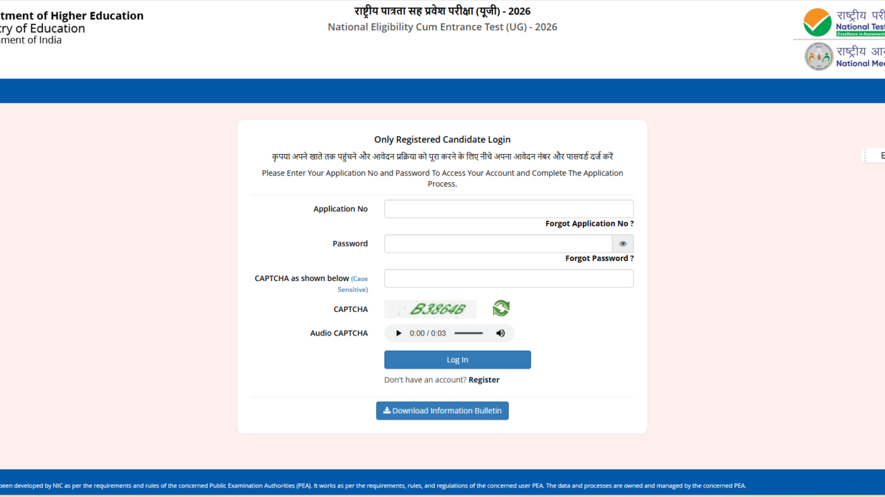 NEET UG 2026 Correction Window Open