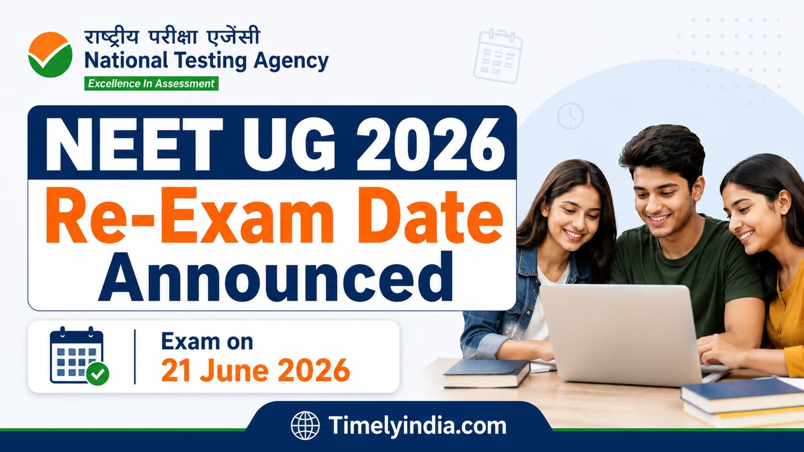 NEET UG Re-Exam Date 2026 announced