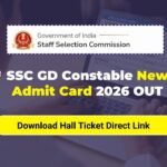 SSC GD Constable New Admit Card 2026 OUT