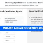 WBJEE Admit Card 2026 OUT