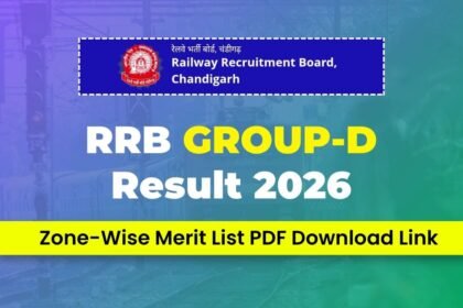 RRB Group D Result 2026 Zone Wise Merit List PDF Download