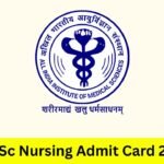 AIIMS BSc Nursing Admit Card 2026