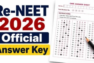 NEET UG Re-Exam Answer Key 2026 OUT
