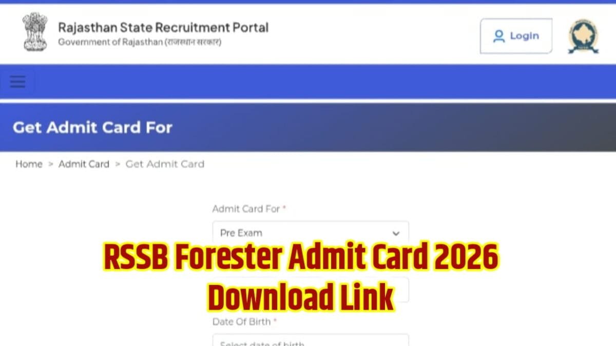 RSSB Forester Admit Card 2026 Download Link