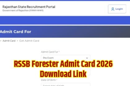 RSSB Forester Admit Card 2026 Download Link