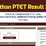 Rajasthan PTET Result 2026 Link OUT