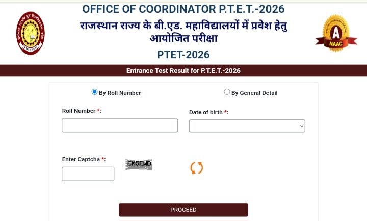 Rajasthan PTET Result 2026 Link
