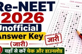 Re-NEET 2026 Unofficial Answer Key