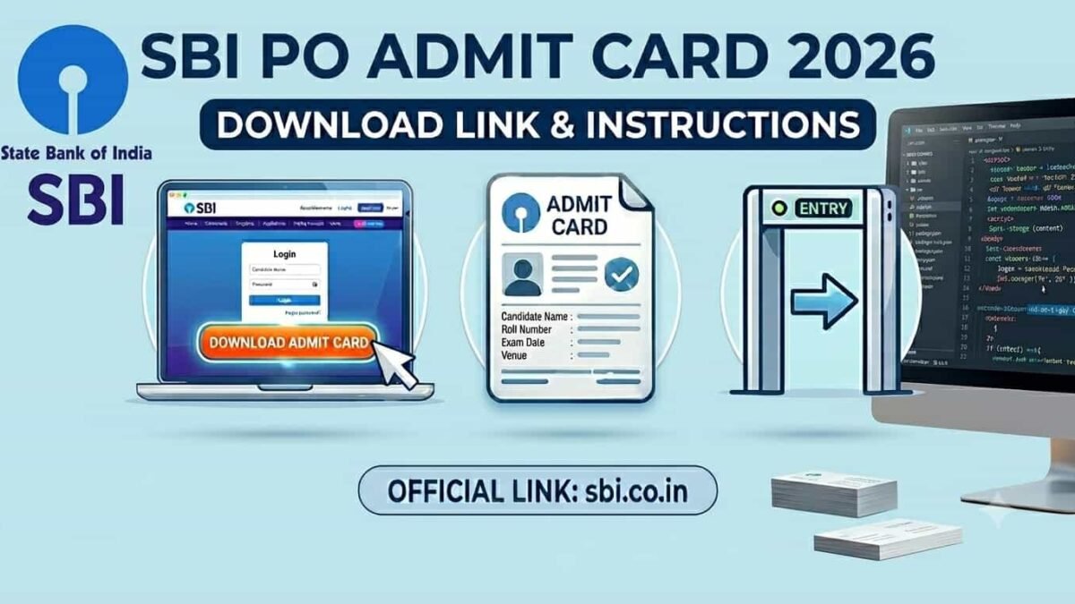 SBI PO Admit Card 2026 Date: प्रीलिम्स हॉल टिकट कब आएगा, ऐसे करें डाउनलोड 1 SBI PO Admit Card 2026