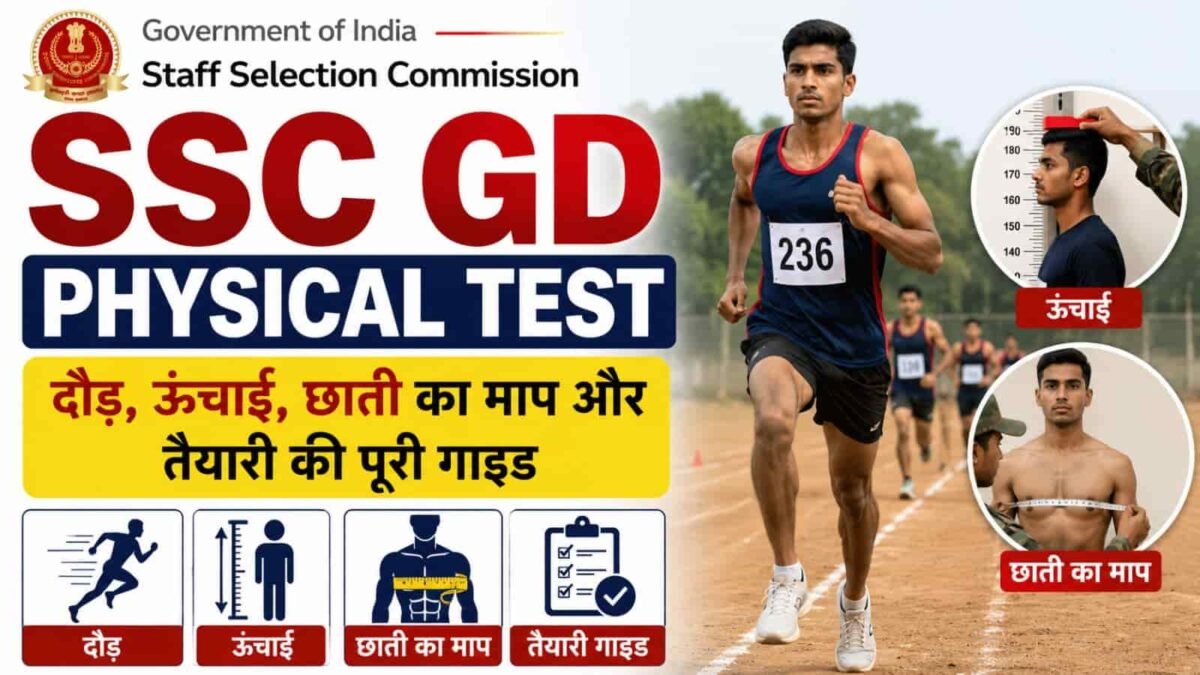 SSC GD Physical Test : दौड़, ऊंचाई, छाती का माप और तैयारी की पूरी गाइड