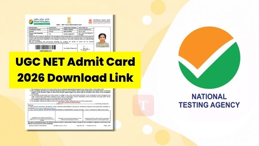 UGC NET Admit Card 2026 Download Link