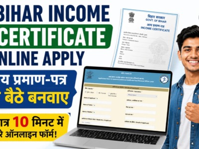 Bihar Income Certificate Online Apply 2026: RTPS पोर्टल से आय प्रमाण-पत्र ऐसे बनाएं, देखें पूरा प्रोसेस