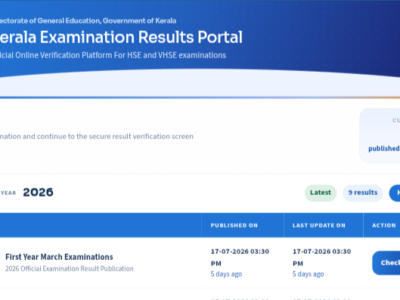 DHSE Kerala Plus Two SAY Result 2026: Release Today Latest Update