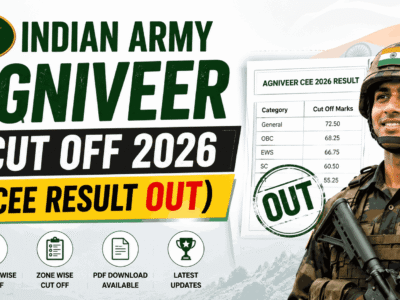 [CEE Result OUT] Indian Army Agniveer Cut Off 2026
