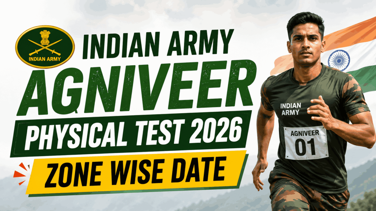 Indian Army Agniveer Physical Test Date 2026: सभी राज्यों की दौड़ तिथि यहां देखें Indian Army Agniveer Physical Test Date 2026