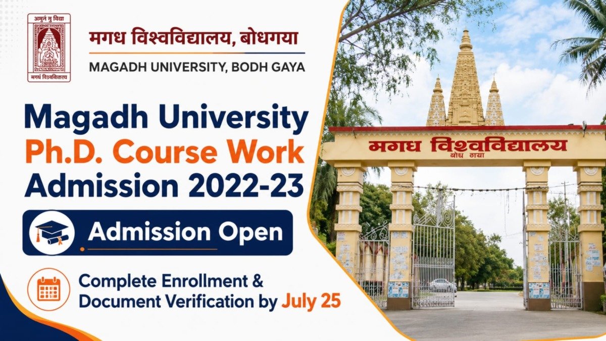 Magadh University Ph.D. Course Work Admission 2022-23